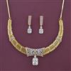 Cz Classic Necklace With 2 Tone Plating