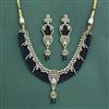 Cz Classic Necklace With Mehndi Plating