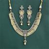Cz Classic Necklace With Mehndi Plating
