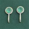 Cz Delicate Earring With 2 Tone Plating