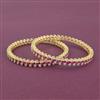 Cz Classic Bangles With Gold Plating