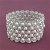 Cz 1 Pc Openable Bangles With 2 Tone Rhodium Plating