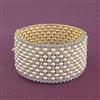 Cz 1 Pc Openable Bangles With 2 Tone Rhodium Plating
