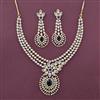 Cz Classic Necklace With 2 Tone Plating