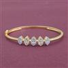 Cz Openable Kada With Rhodium Plating