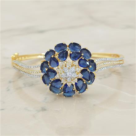 Cz Openable Kada With 2 Tone Plating