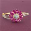 Cz Openable Kada With 2 Tone Plating