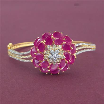 Cz Openable Kada With 2 Tone Plating