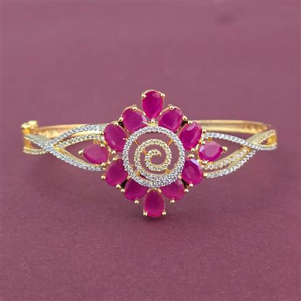 Cz Openable Kada With 2 Tone Plating