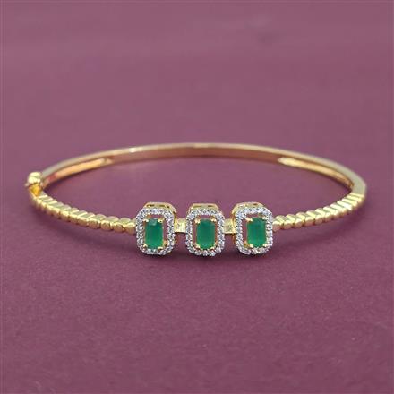 Cz Openable Kada With 2 Tone Plating