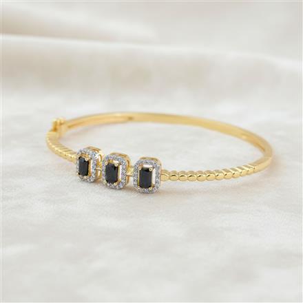 Cz Openable Kada With 2 Tone Plating