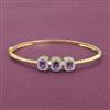 Cz Openable Kada With 2 Tone Plating