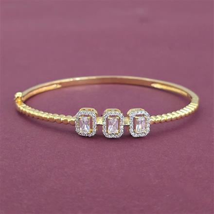 Cz Openable Kada With 2 Tone Plating