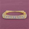 Cz Openable Kada With 2 Tone Rhodium Plating