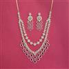 Cubic Zirconia Classic Necklace With 2 Tone Plating