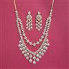 Cubic Zirconia Classic Necklace With 2 Tone Plating