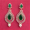 Cubic Zirconia Classic Earring With 2 Tone Plating