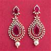 Cubic Zirconia Classic Earring With 2 Tone Plating