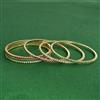 Cz Delicate Bangles With Gold Plating