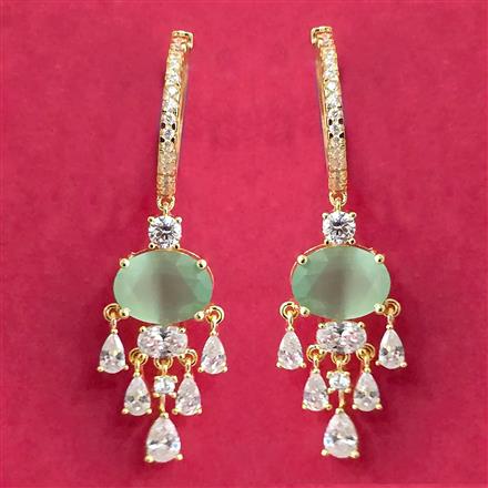 Cubic Zirconia Bali With 2 Tone Plating