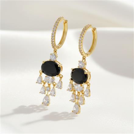 Cubic Zirconia Bali With 2 Tone Plating