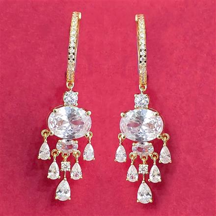 Cubic Zirconia Bali With 2 Tone Plating