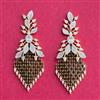 Cubic Zirconia Classic Earring With 2 Tone Plating