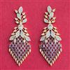 Cubic Zirconia Classic Earring With 2 Tone Plating