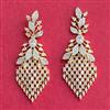 Cubic Zirconia Classic Earring With 2 Tone Plating