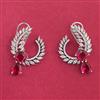 Cz Classic Earring With Rhodium Plating