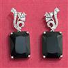 Cubic Zirconia Classic Earring With Rhodium Plating
