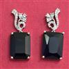 Cubic Zirconia Classic Earring With Rhodium Plating