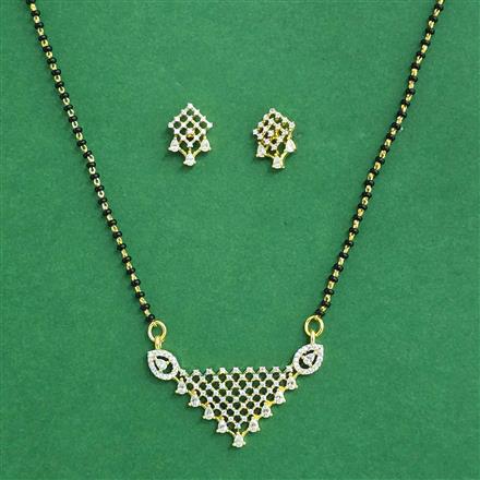Cz Delicate Mangalsutra With 2 Tone Plating