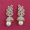 Cz Jhumki With Carat 2 Tone Rhodium Plating