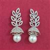 Cz Jhumki With Carat 2 Tone Rhodium Plating