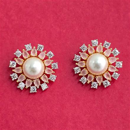 Cubic Zirconia Tops With 2 Tone Plating