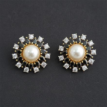 Cubic Zirconia Tops With 2 Tone Plating