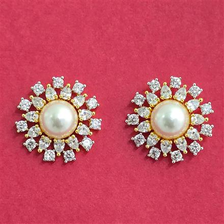 Cubic Zirconia Tops With 2 Tone Plating
