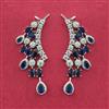 Cz Classic Earring With Rhodium Plating