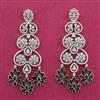 Cz Classic Earring With 2 Tone Plating