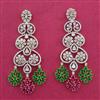 Cz Classic Earring With 2 Tone Plating