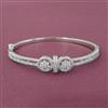 Cz Delicate Kada With 2 Tone Rhodium Plating