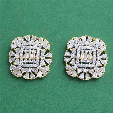 Cz Tops With 2 Tone Rhodium Plating
