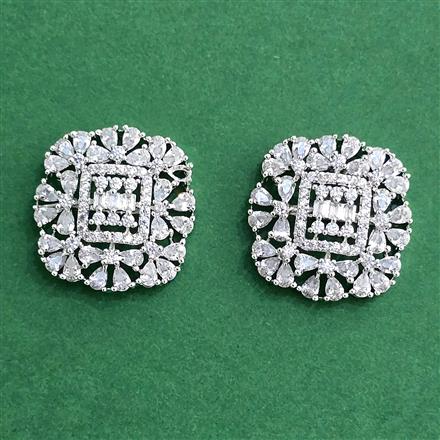 Cz Tops With 2 Tone Rhodium Plating