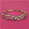 Cz Openable Kada With Mehndi 2 Tone Rhodium Plating