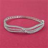 Cz Openable Kada With Mehndi 2 Tone Rhodium Plating