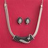 Cubic Zirconia Classic Necklace With Rhodium Plating