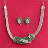 Cubic Zirconia Classic Necklace With Rhodium Plating