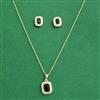 Cz Delicate Pendant Set With Carat Gold Plating