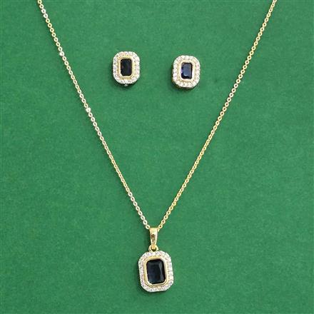Cz Delicate Pendant Set With Carat Gold Plating